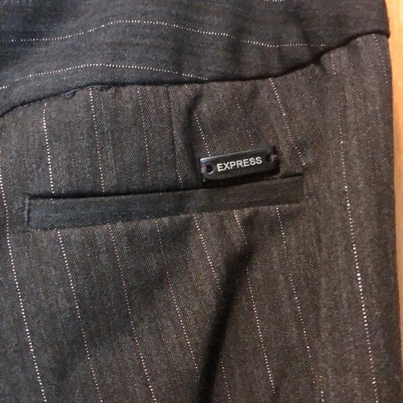 Express editor trousers size 2 grey with silver tinsel - Picture 8 of 9